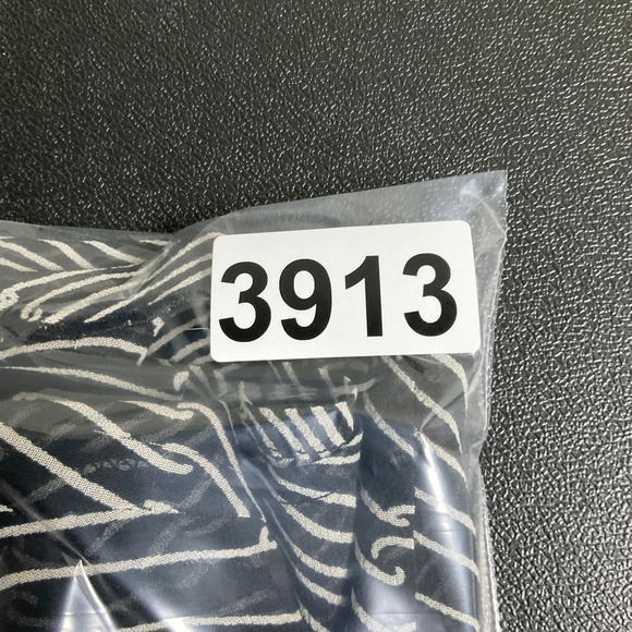 Cache Ruffle Blouse Sheer Top 100% Silk Long Sleeve Black White Career Size M - Picture 10 of 10